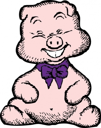 Download Laughing Pig clip art Vector Free