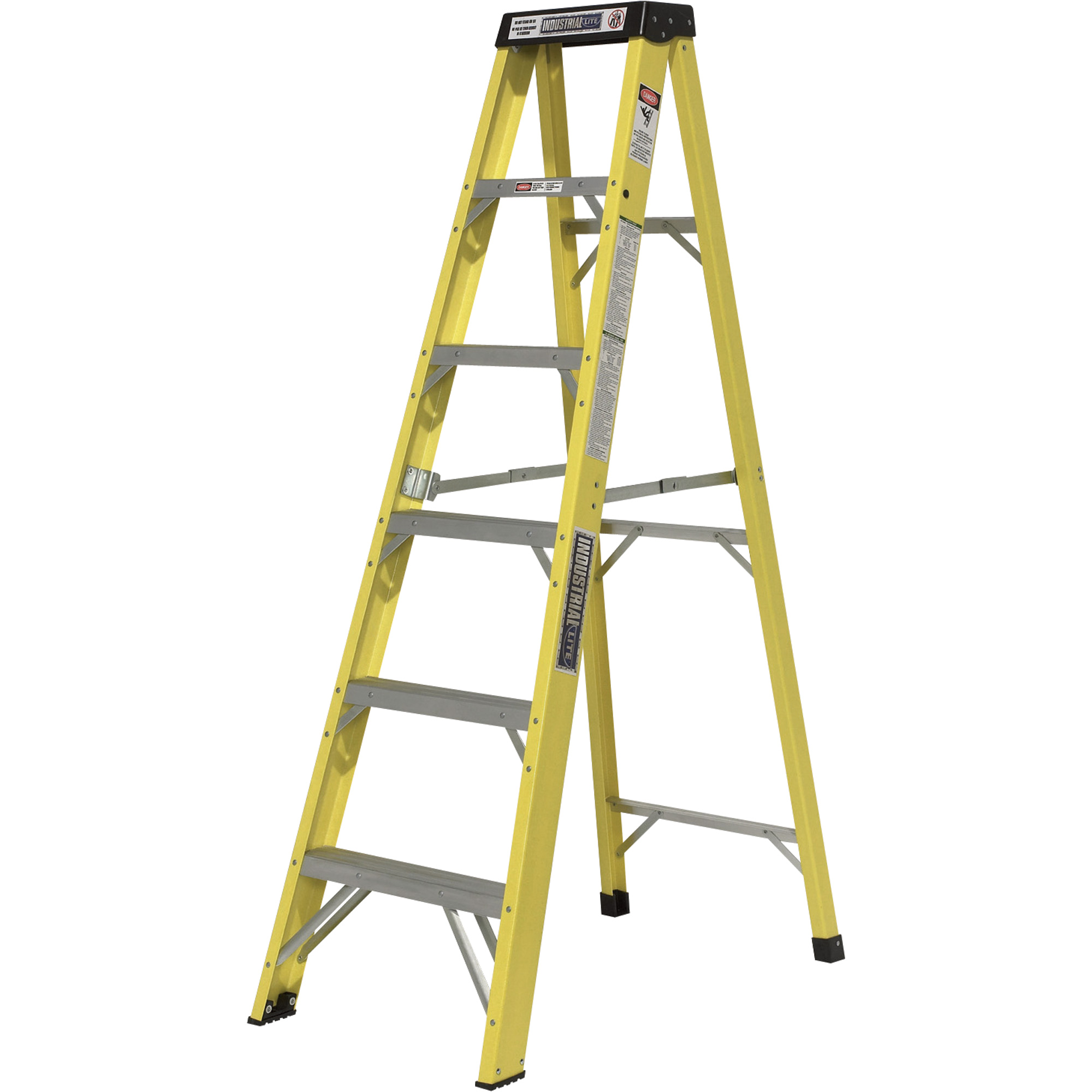LITE Fiberglass Step Ladder — 6-Ft., 300-Lb. Capacity, Model# LP ...