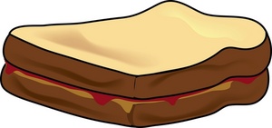 Sandwich Clipart Image - PB&J Sandwich