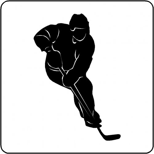 HOCKEY PLAYER WALL DECALS STICKERS ART HOCKEY GRAPHICS ...