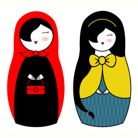 Free vector clip art of Russian nesting dolls