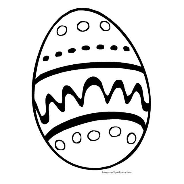 EASTER EGGS COLORING PAGES