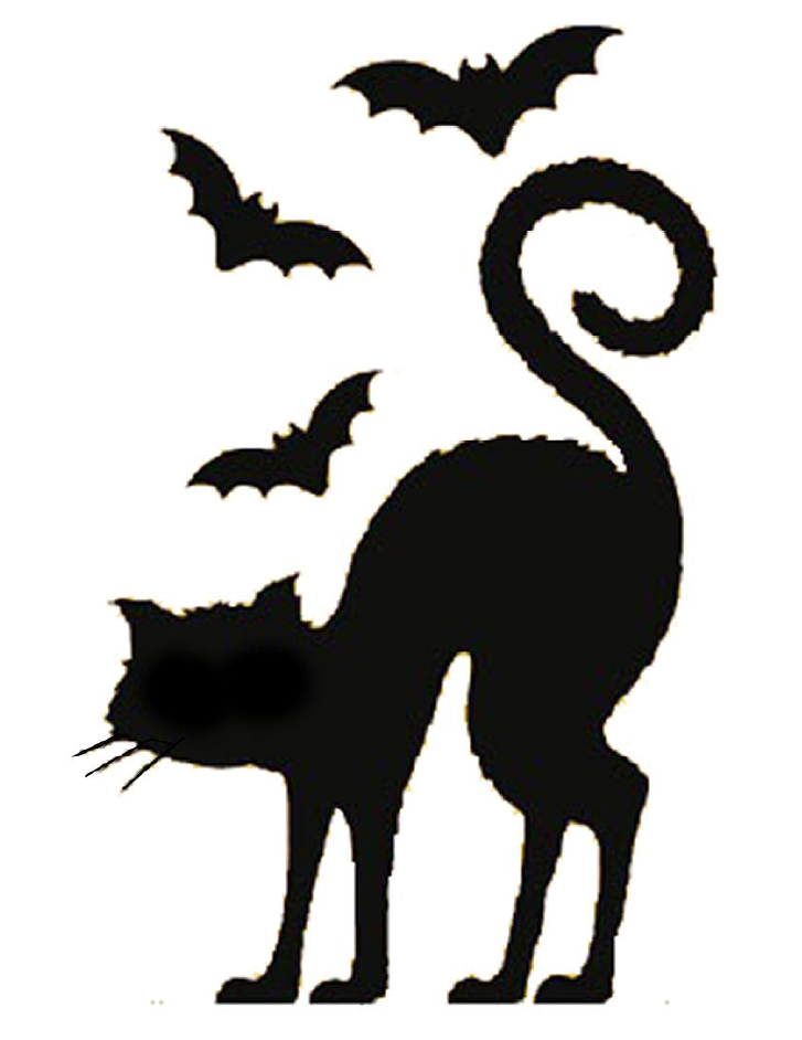 8 Black Cat Silhouette Template Template Guru