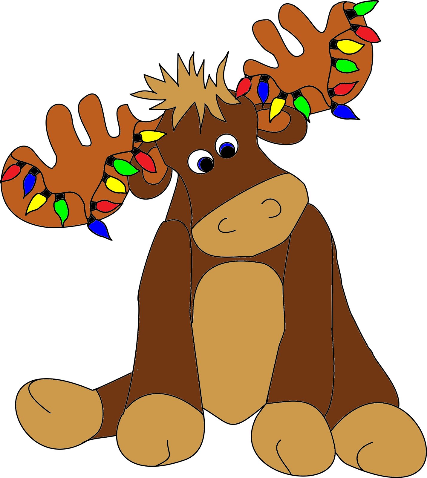 Free christmas moose clipart - ClipartFox