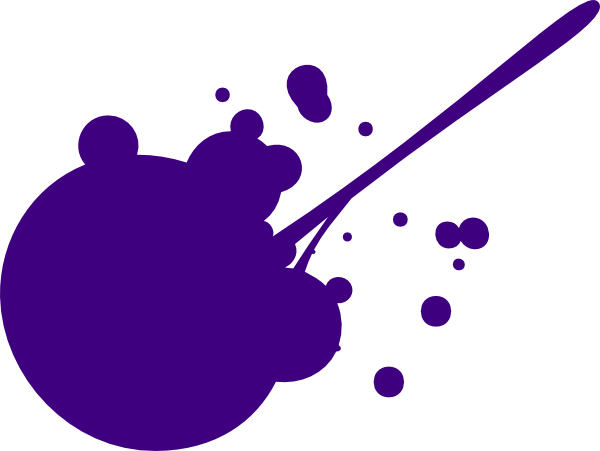 Purple Splat Clip Art - vector clip art online ...