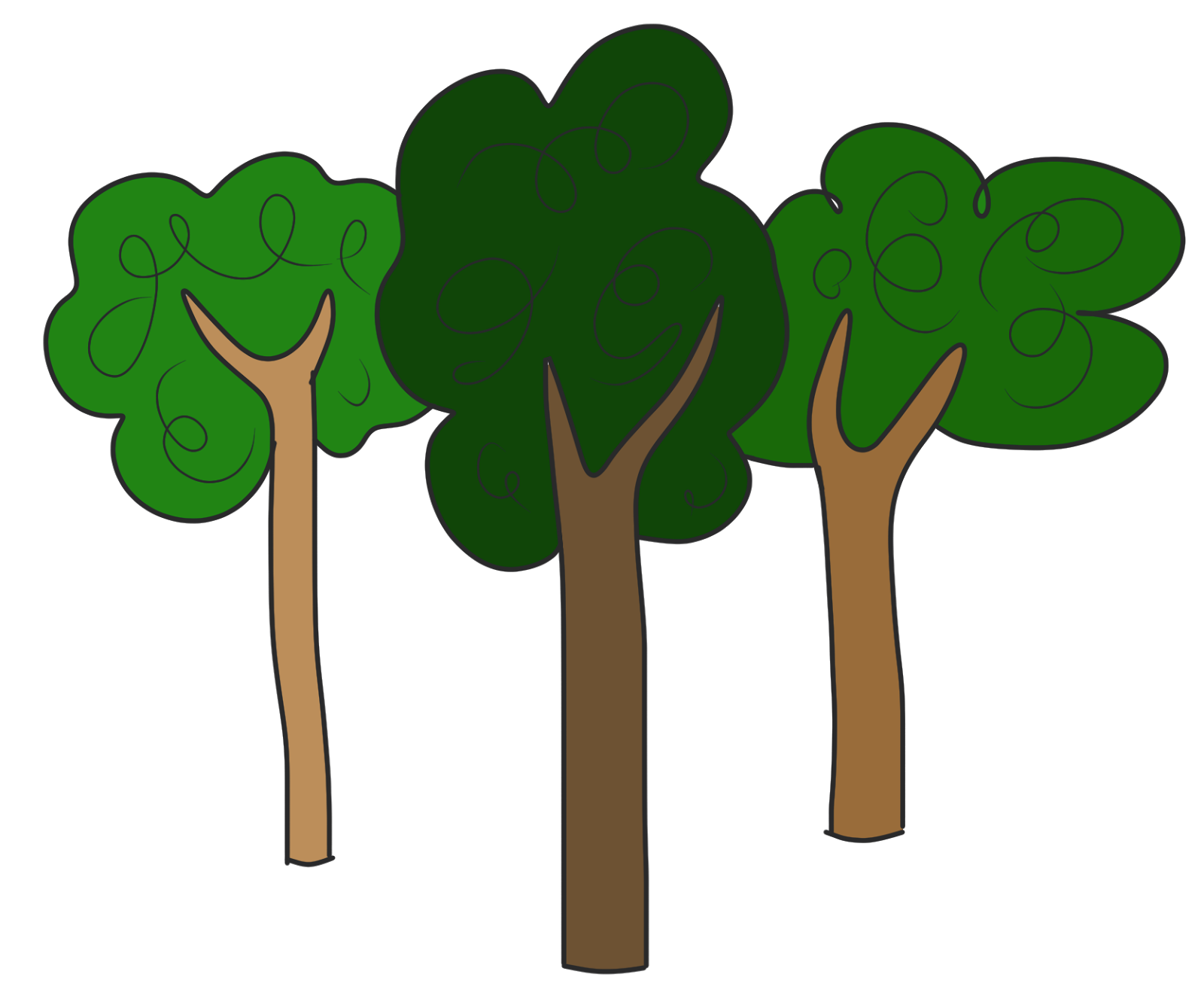 Clipart Of Trees - Tumundografico