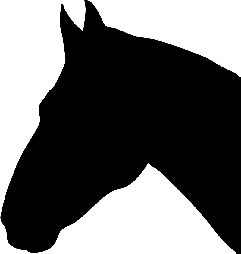 Horse Head Stencil Free ClipArt Best