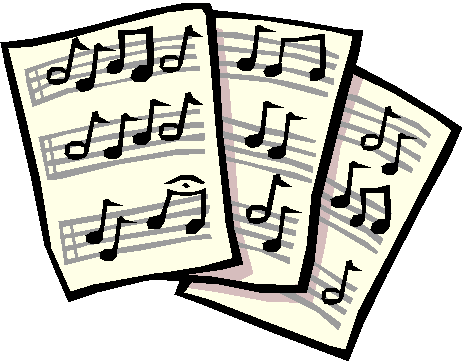 Clipart music sheets