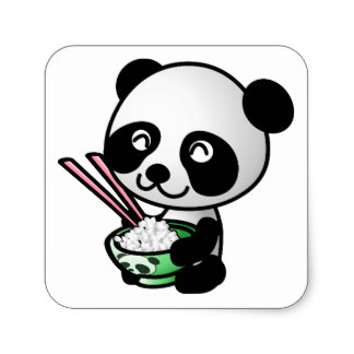 Cartoon Panda Stickers | Zazzle