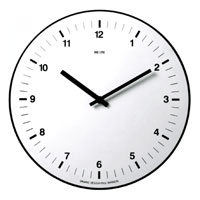 Rexite - Orario Wall Clock Aluminium Finish without Numbers ...