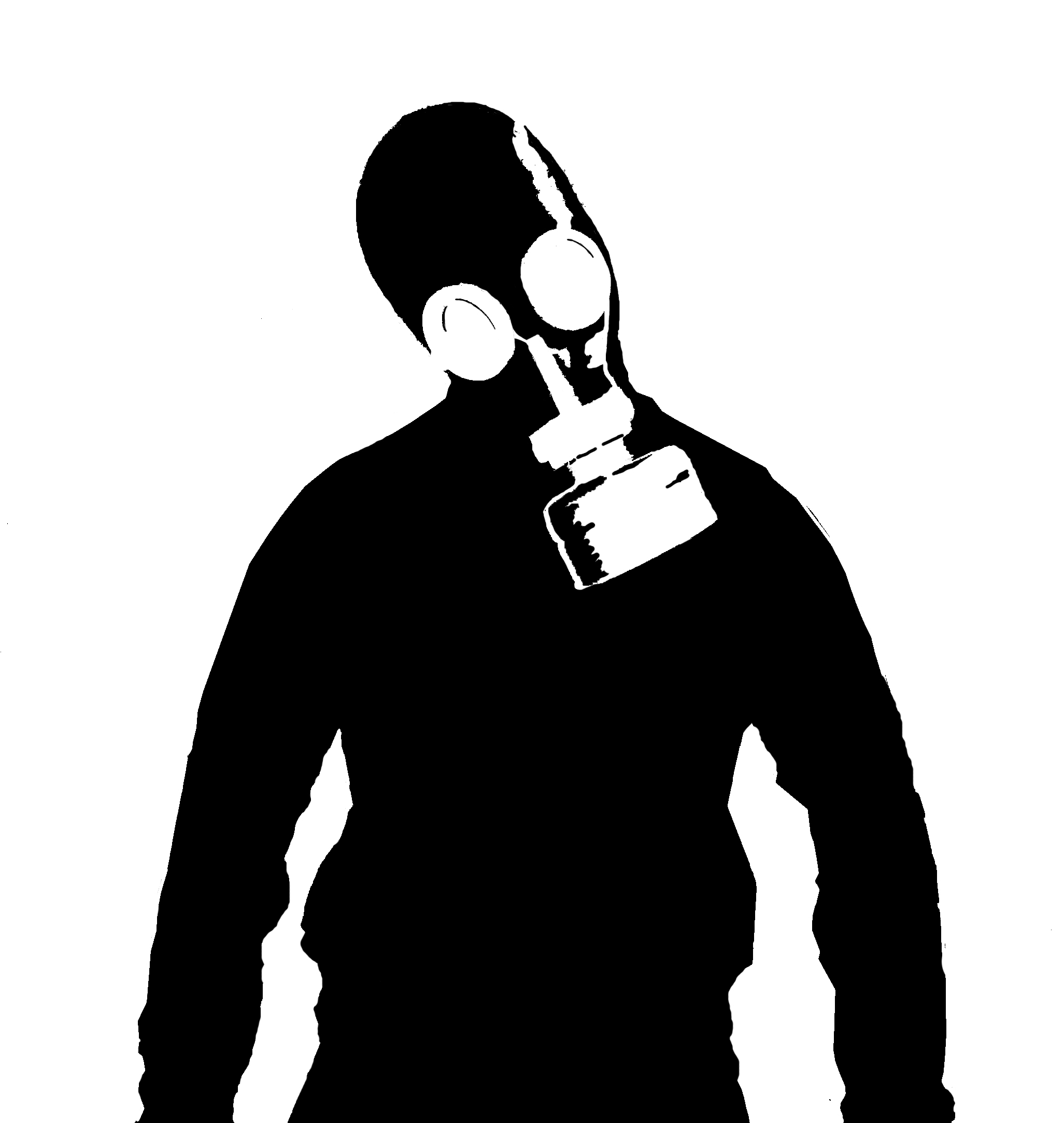 skull gas mask symbol