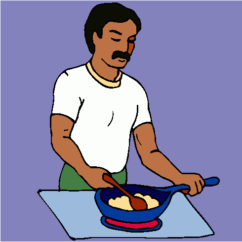 People cooking clipart