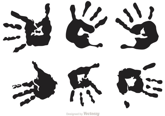 Black Child Handprint Vectors - Download Free Vector Art, Stock ...