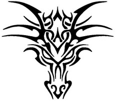 Tribal Dragon Tattoos for Men Outline | Design images