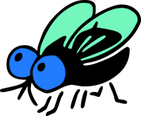 Clip Art Of Small Flies Clipart