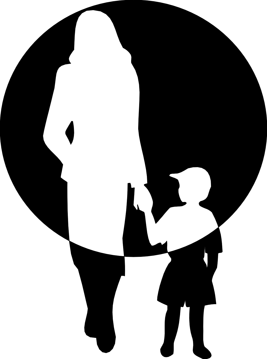 Clipart mom and child