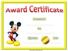 Award certificates, Kung fu panda and Kung fu