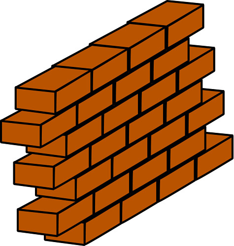 Building Brick Wall Clipart Black And White - ClipArt Best