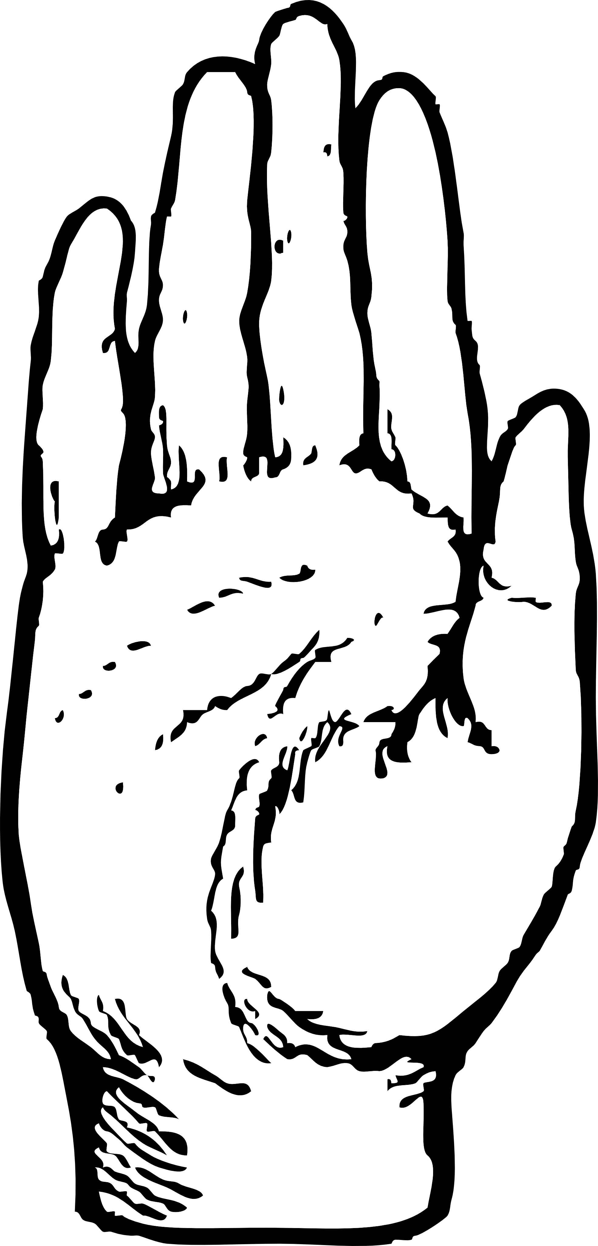 Free Clip Art Right Hand Palm Facing Out - ClipArt Best