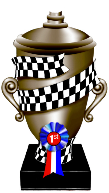 Race car trophy clipart