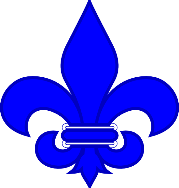 Royal Blue Fleur De Lis Clip art - Symbols - Download vector clip ...