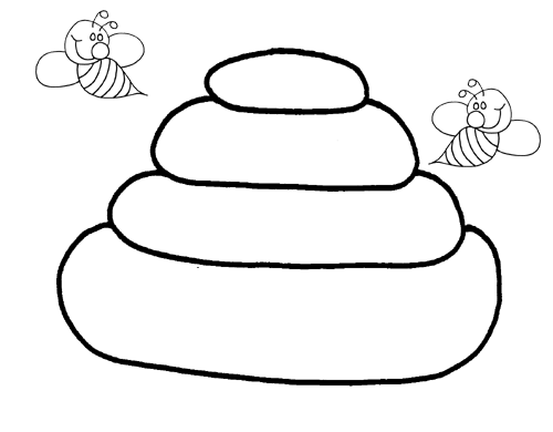 Beehive Coloring Page