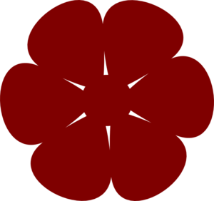 Red Flower Clip Art - vector clip art online, royalty ...