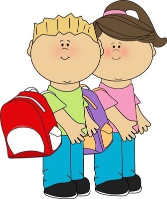 Kids Going to School Clip Art - Kids Going to S...