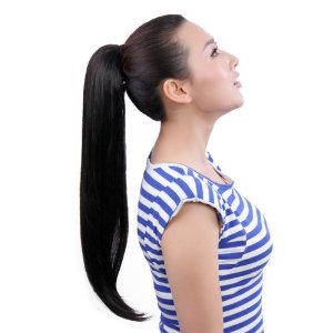 22 Inch Clip-in Ponytails Hair Extensions Clip on ...