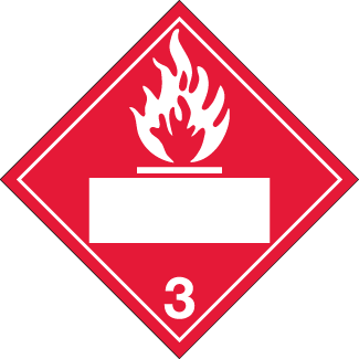 TDG Hazard Class 3 - Flammable Liquid, Custom UN Number, 4" x 4 ...