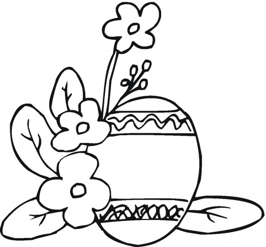Kids Easter themed coloring pages - print these secular spring ...