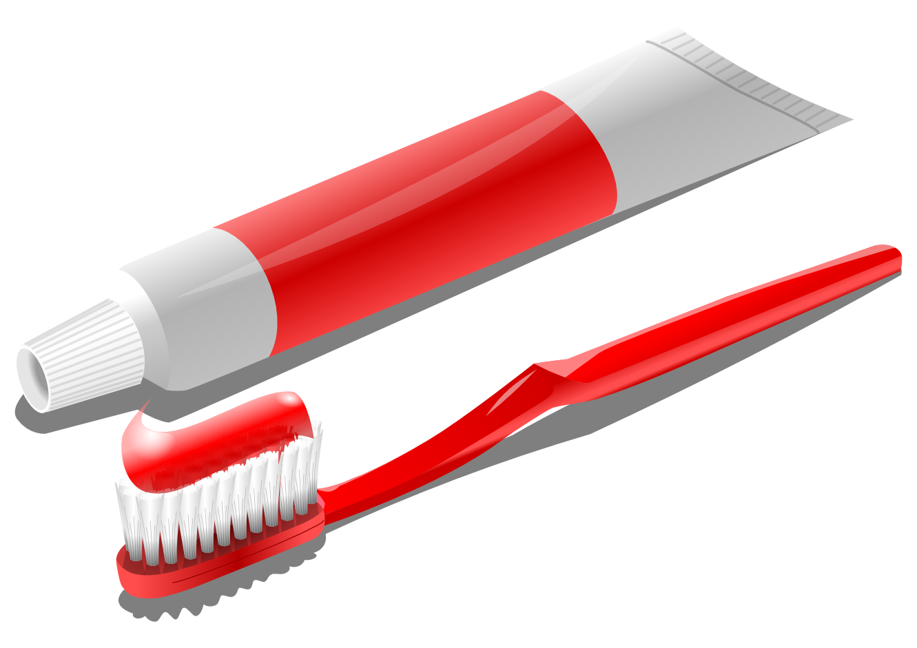 Toothbrush with Toothpaste 2 toothbrush 3 SVG