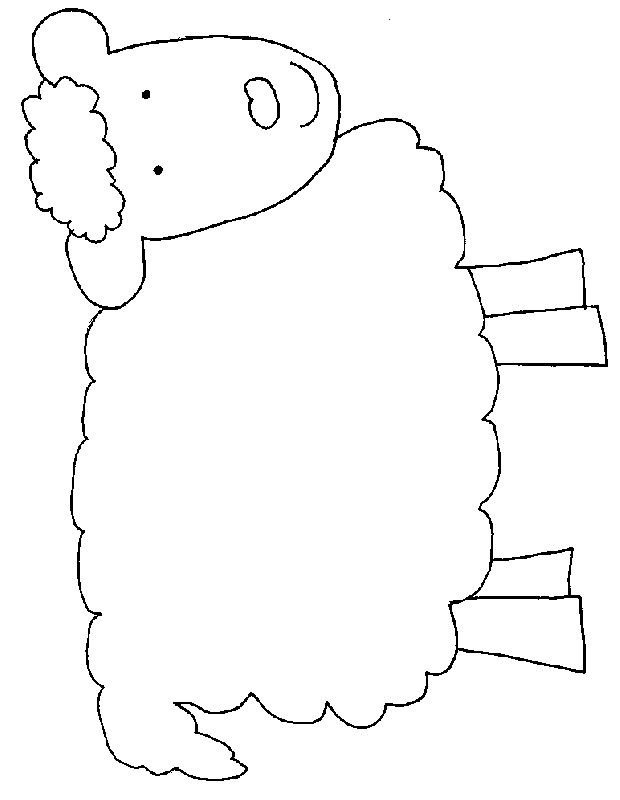 Printable Cut Out Sheep Template Free Printable Templates