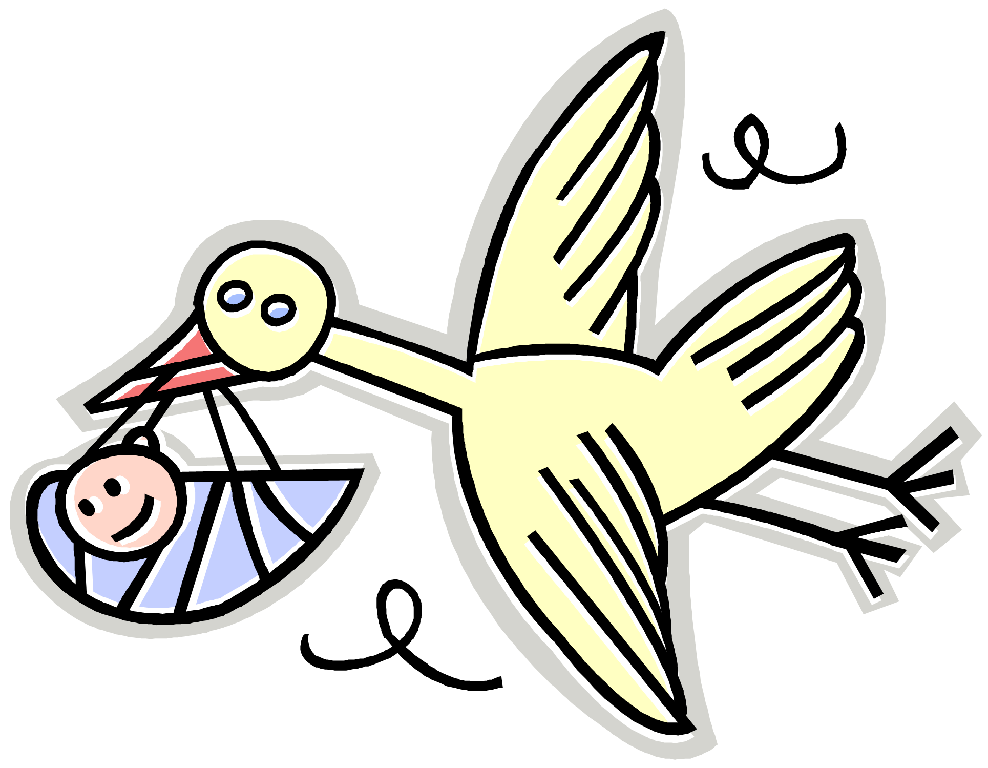 free clip art baby stork - photo #47