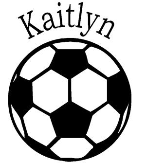 Soccer Ball w/ Players Name - White/Black [soccer-vinyl-bw ...