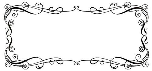 Black Scroll Frame Clip Art - Free Clipart Images