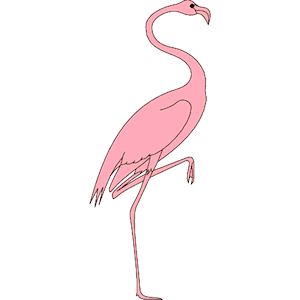 Flamingo 05 clipart, cliparts of Flamingo 05 free download (wmf ...