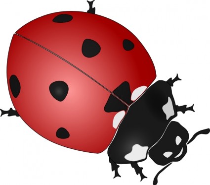 Ladybug Silhouette - Free Clipart Images