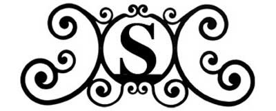 Wrought Iron Monogram Over The Door Wall Plaque ~ Letter S by ...