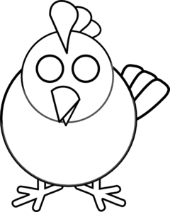 Chicken Clipart Black And White - Free Clipart Images