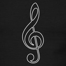 White Treble Clef | CHM Music Stuff