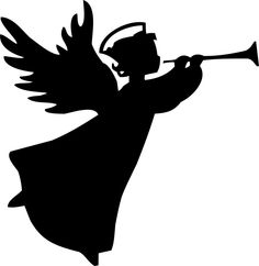 Angel silhouette clip art free