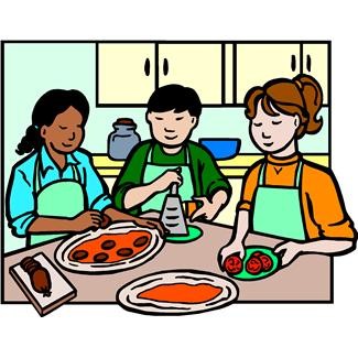 School kitchen clipart