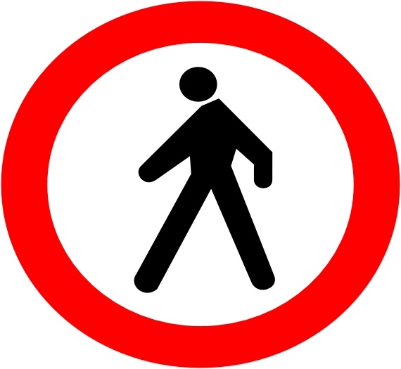 No entrance clipart