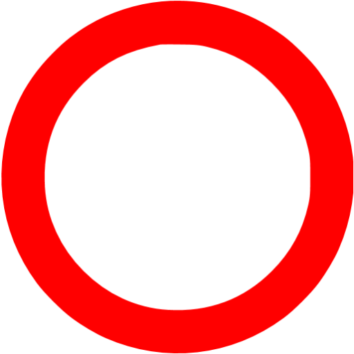 Red circle outline icon - Free red shape icons