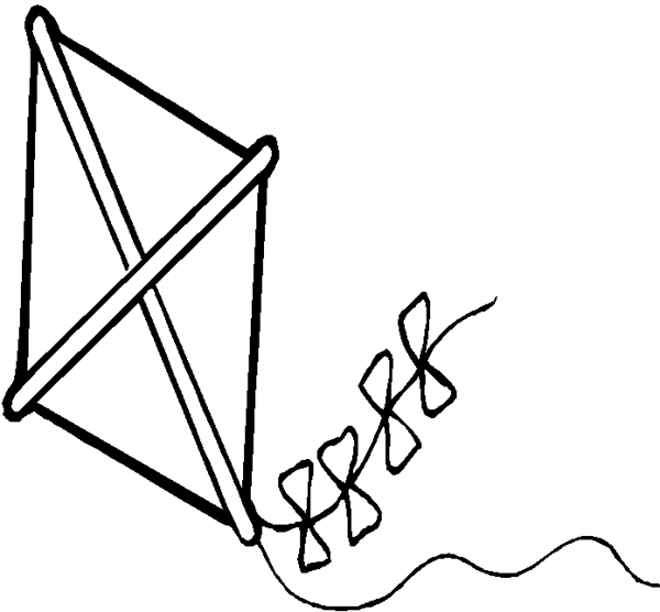 kite line drawing Gallery