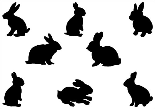 Bunny Silhouette Vector - ClipArt Best