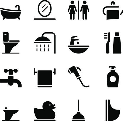 Bathroom Icons - ClipArt Best