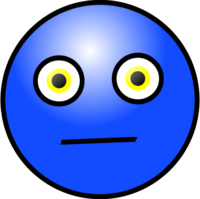 Worried face clipart