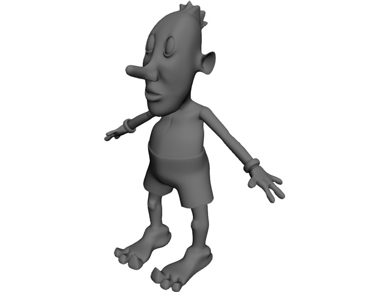 Alien Style Cartoonish Character 3D Model Download - 3D CAD Browser